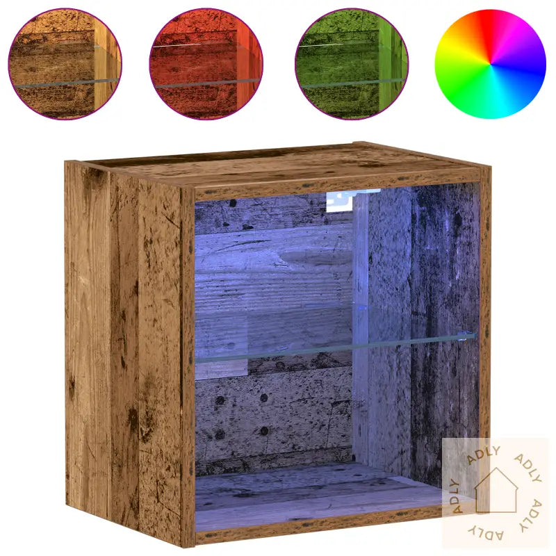 Flytende Hylle 2 Stk Gammelt Tre 40X28,5X40 Cm Konstruert Tre