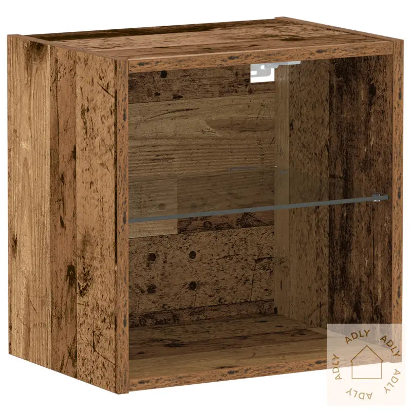 Flytende Hylle 2 Stk Gammelt Tre 40X28,5X40 Cm Konstruert Tre