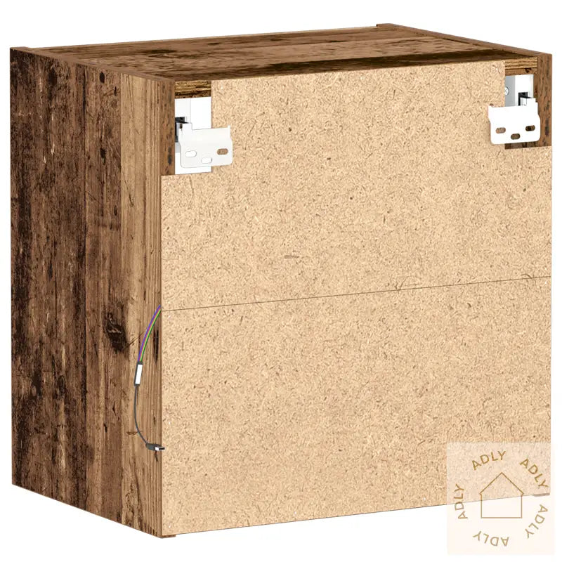 Flytende Hylle 2 Stk Gammelt Tre 40X28,5X40 Cm Konstruert Tre