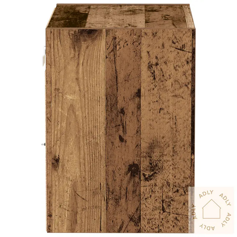 Flytende Hylle 2 Stk Gammelt Tre 40X28,5X40 Cm Konstruert Tre