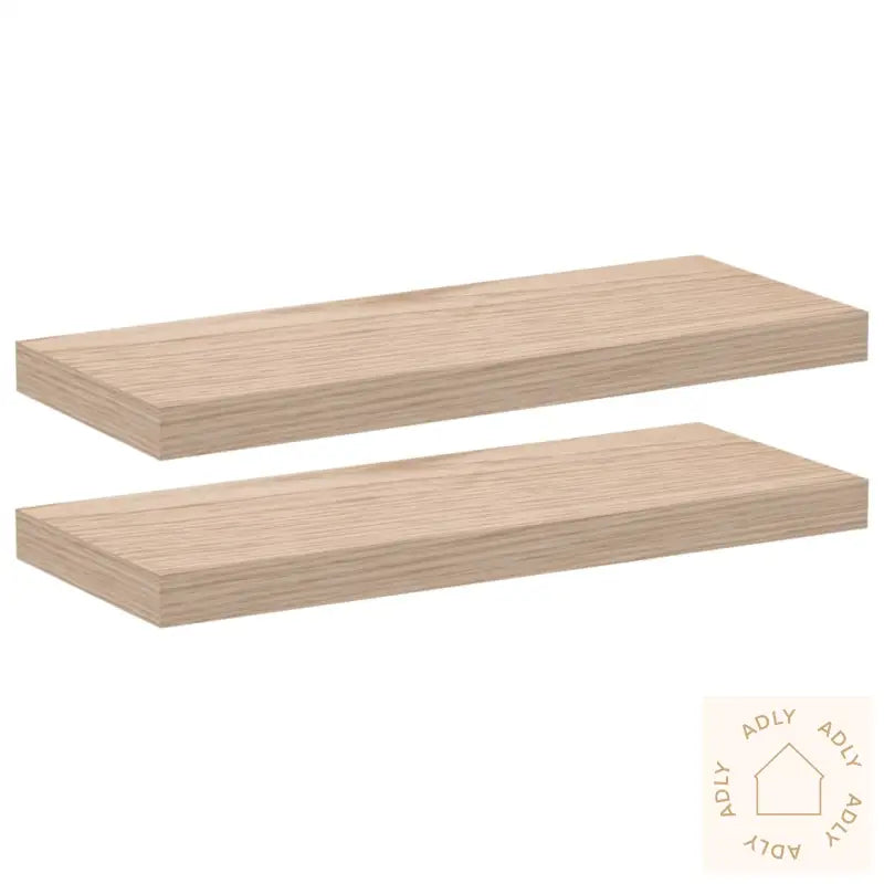 Flytende Hyller 2 Stk 60X23,5X4 Cm Konstruert Tre