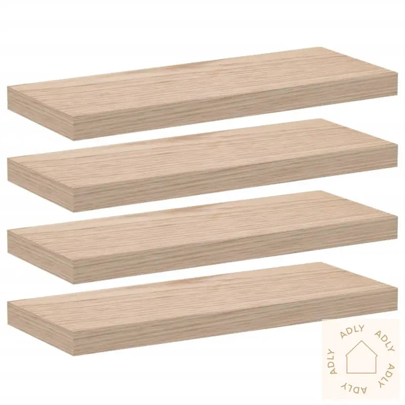 Flytende Hyller 4 Stk 60X23,5X4 Cm Konstruert Tre