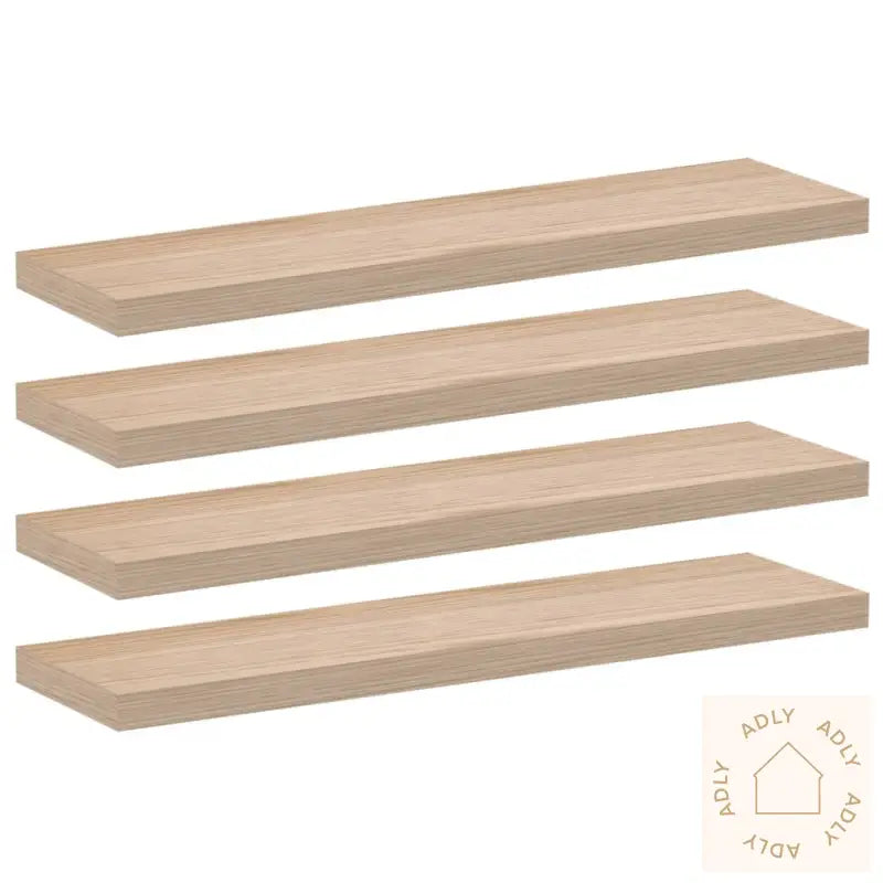 Flytende Hyller 4 Stk 90X23,5X4 Cm Konstruert Tre