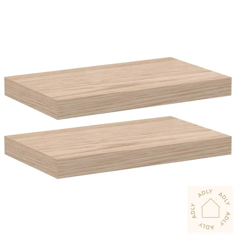 Flytende Hyller 2 Stk 40X23,5X4 Cm Konstruert Tre