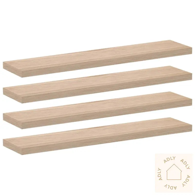 Flytende Hyller 4 Stk 110X23,5X4 Cm Konstruert Tre