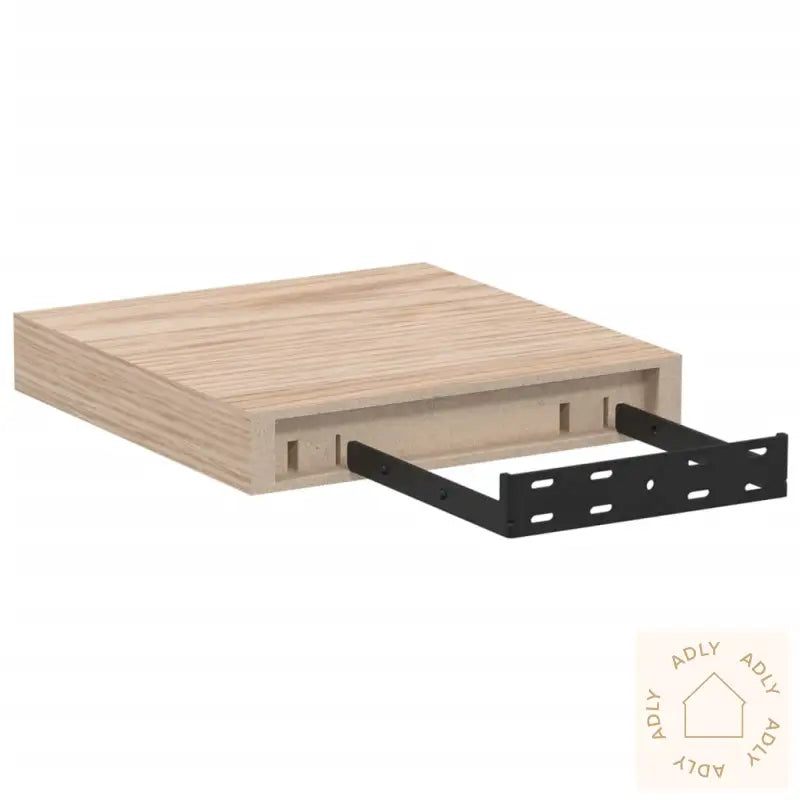 Flytende Hyller 2 Stk 23X23,5X4 Cm Konstruert Tre