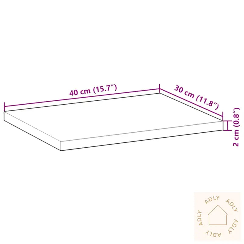 Flytende Hyller 3 Stk 40X30X2 Cm Ubehandlet Heltre Akasie