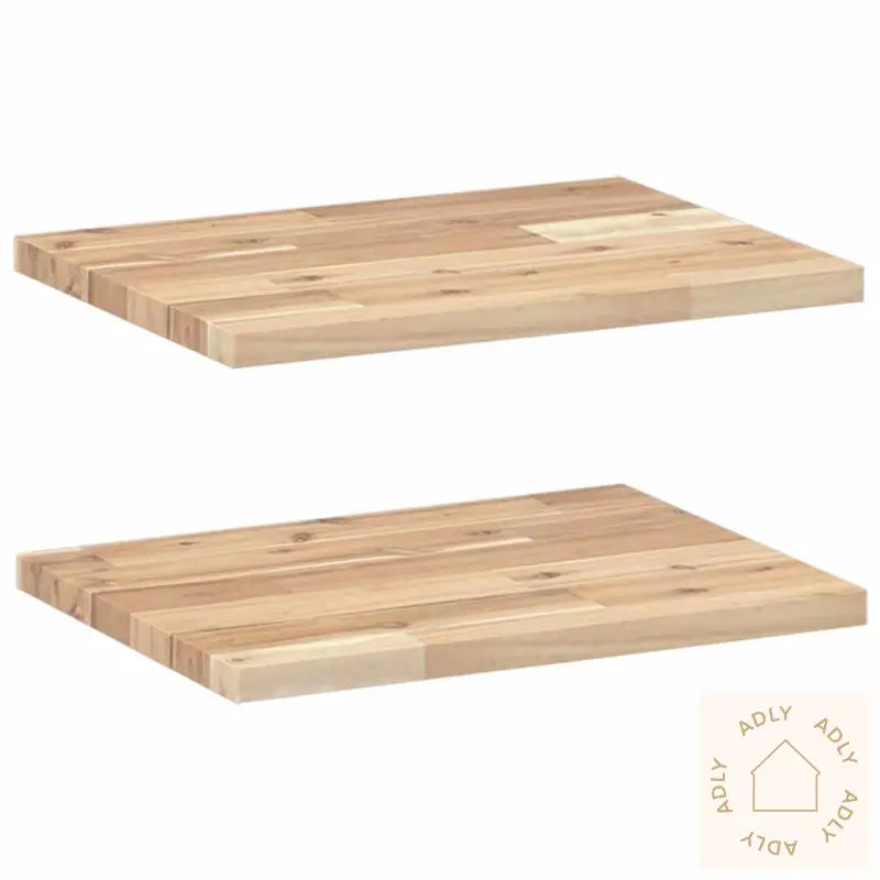 Flytende Hyller 2 Stk 40X30X2 Cm Ubehandlet Heltre Akasie