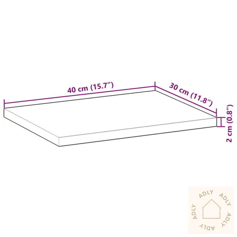 Flytende Hyller 2 Stk 40X30X2 Cm Ubehandlet Heltre Akasie