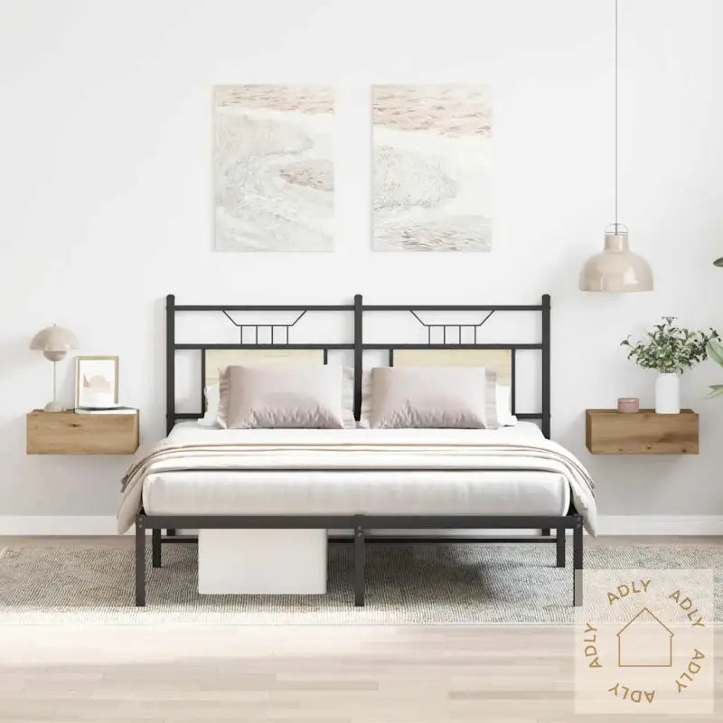 Flytende Nattbord 2 Stk Artisan Eik 40X32X15 Cm Konstruert Tre