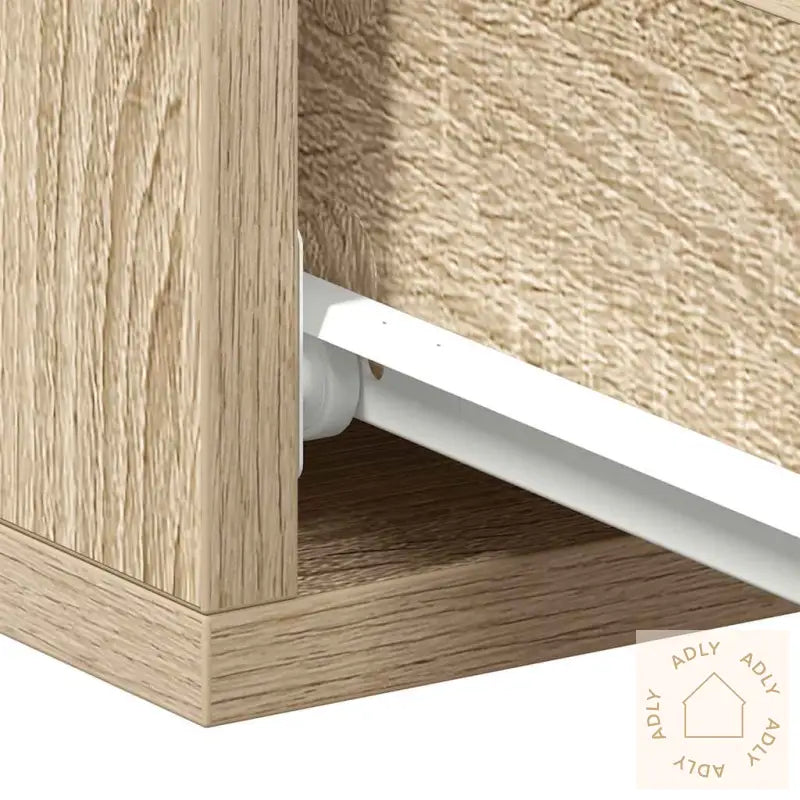 Flytende Nattbord 2 Stk Sonoma Eik 40X30X15 Cm Konstruert Tre