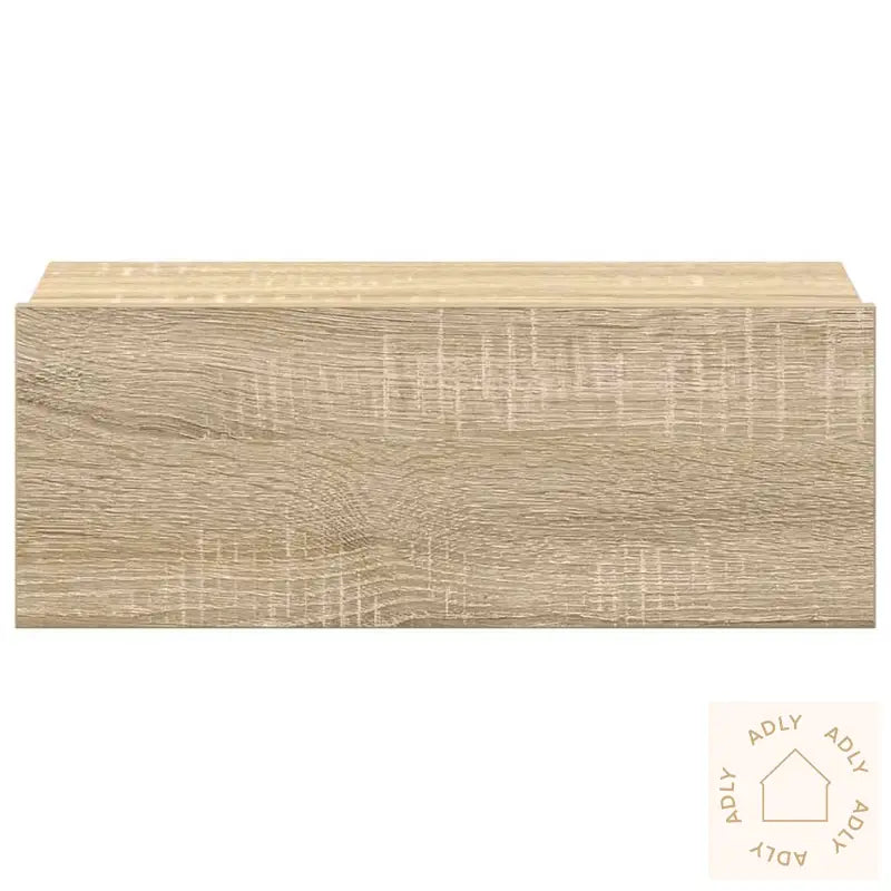 Flytende Nattbord Sonoma Eik 40X30X15 Cm Konstruert Tre