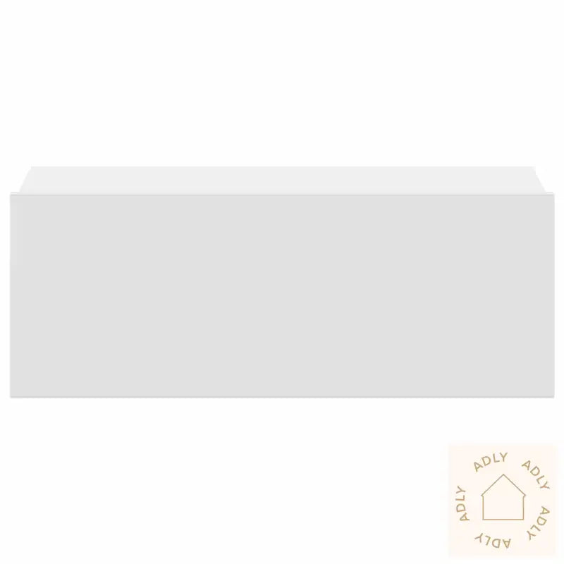 Flytende Nattbord Hvit 40X30X15 Cm Konstruert Tre