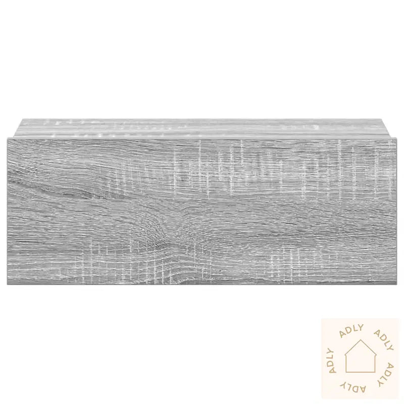 Flytende Nattbord 2 Stk Grå Sonoma 40X30X15 Cm Konstruert Tre