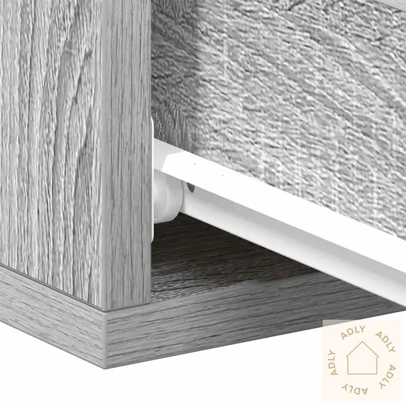 Flytende Nattbord 2 Stk Grå Sonoma 40X30X15 Cm Konstruert Tre