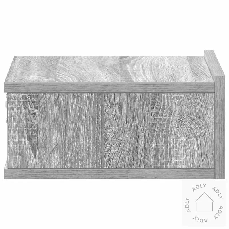 Flytende Nattbord 2 Stk Grå Sonoma 40X30X15 Cm Konstruert Tre