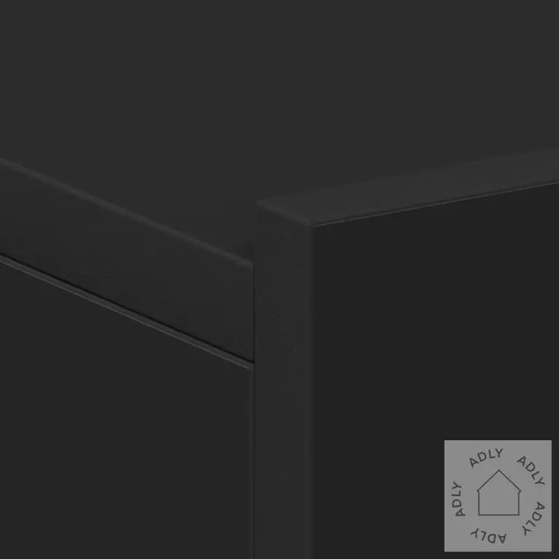 Flytende Nattbord 2 Stk Svart 40X30X15 Cm Konstruert Tre