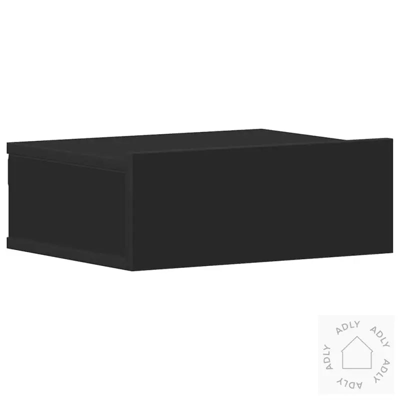 Flytende Nattbord 2 Stk Svart 40X30X15 Cm Konstruert Tre