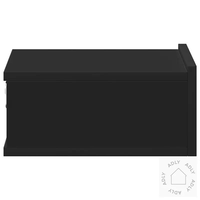 Flytende Nattbord 2 Stk Svart 40X30X15 Cm Konstruert Tre