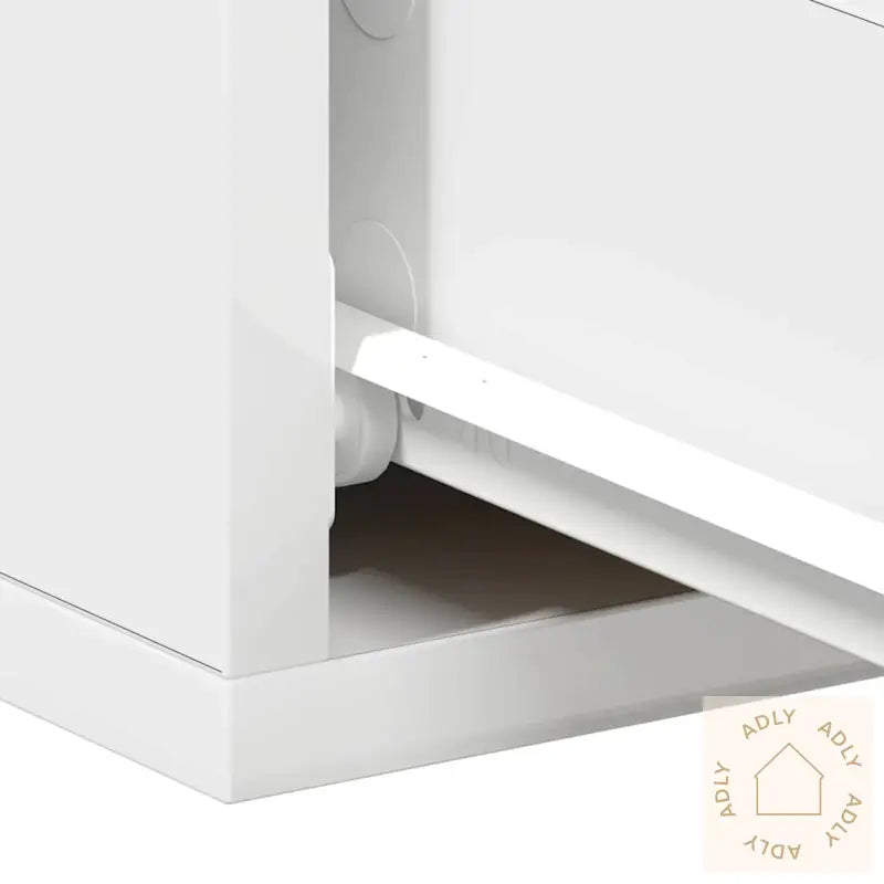 Flytende Nattbord 2 Stk Hvit 40X30X15 Cm Konstruert Tre