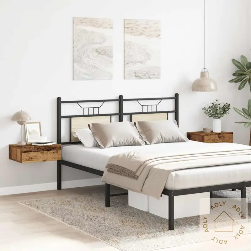 Flytende Nattbord 2 Stk Gammelt Tre 40X32X15 Cm Konstruert Tre