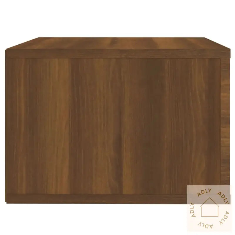Veggmonterte Nattbord 2 Stk Brun Eik 50X36X25 Cm