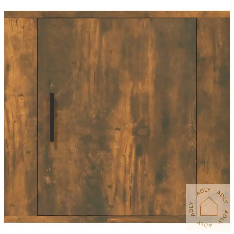 Veggmonterte Nattbord 2 Stk Røkt Eik 50X30X47 Cm