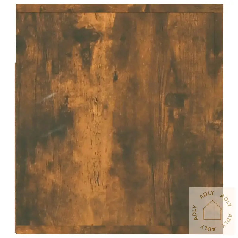 Veggmonterte Nattbord 2 Stk Røkt Eik 50X36X40 Cm