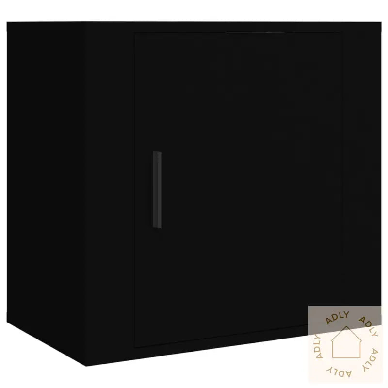 Veggmonterte Nattbord 2 Stk Svart 50X30X47 Cm