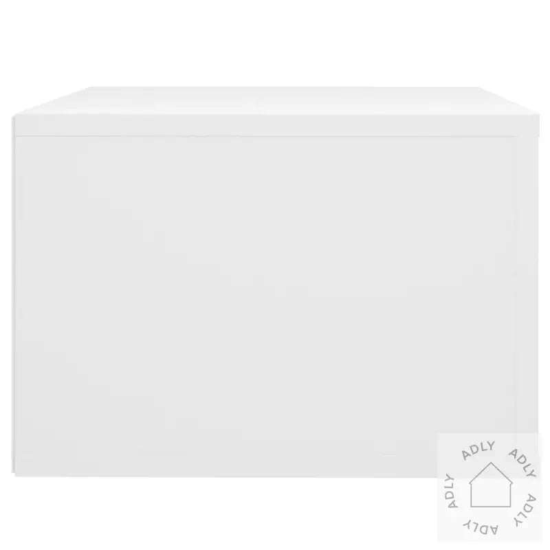 Veggmonterte Nattbord 2 Stk Hvit 50X36X25 Cm