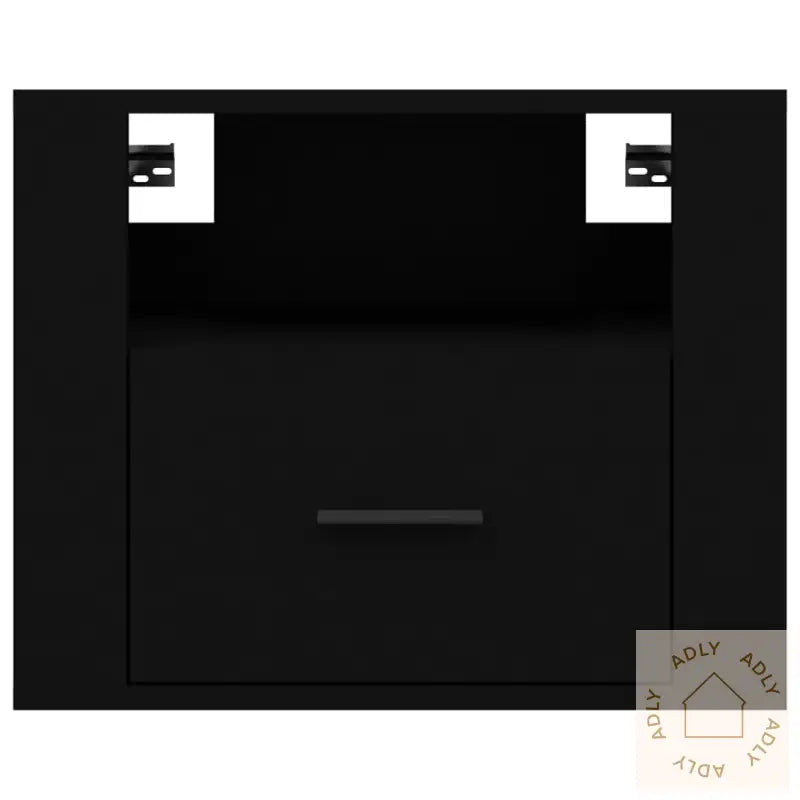 Veggmonterte Nattbord 2 Stk Svart 50X36X40 Cm