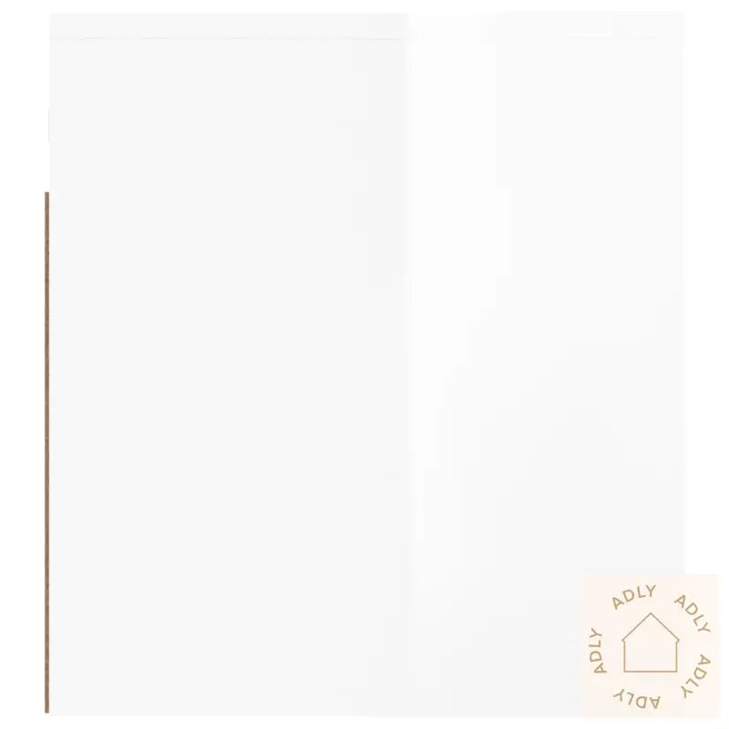 Veggmonterte Nattbord 2 Stk Høyglans Hvit 50X36X40 Cm