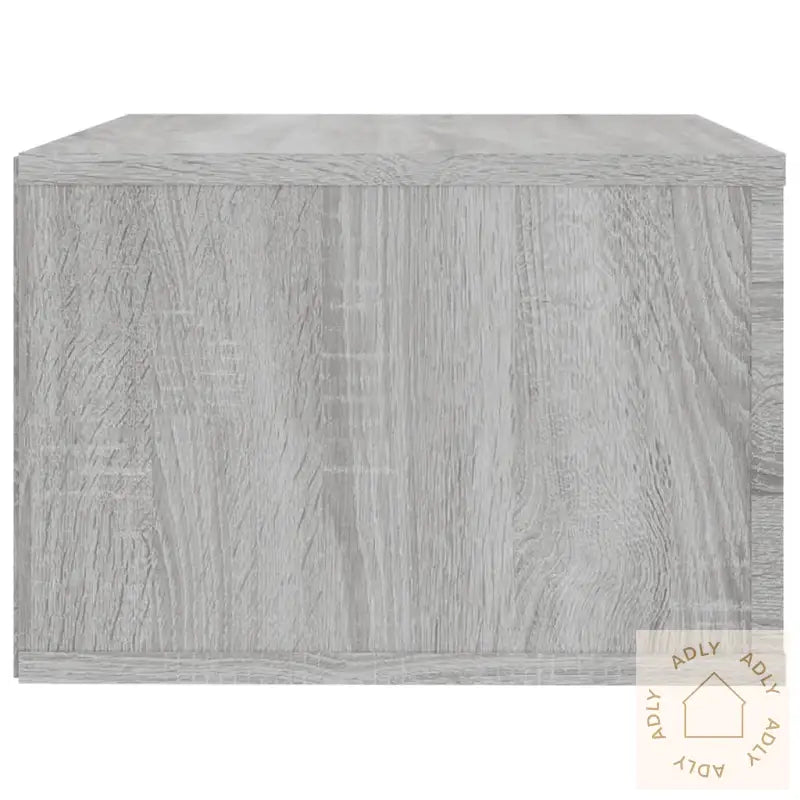 Veggmonterte Nattbord 2 Stk Grå Sonoma 50X36X25 Cm