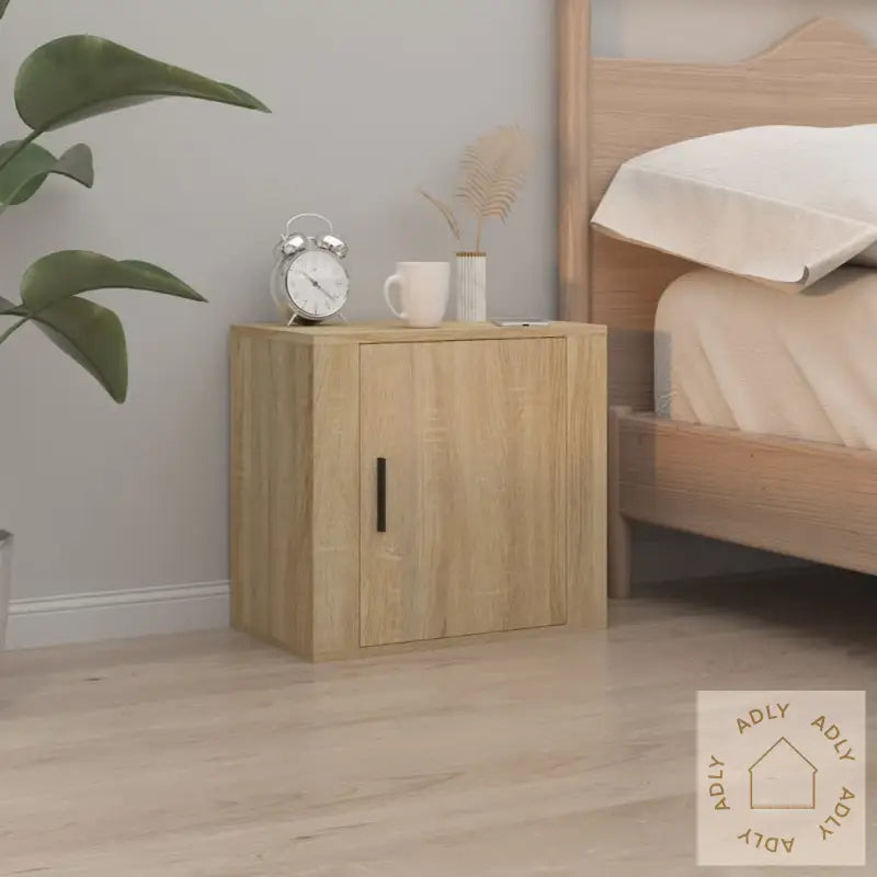 Veggmonterte Nattbord 2 Stk Sonoma Oak 50X30X47 Cm