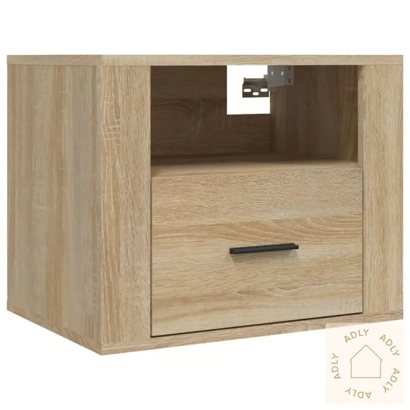 Veggmonterte Nattbord 2 Stk Sonoma Eik 50X36X40 Cm