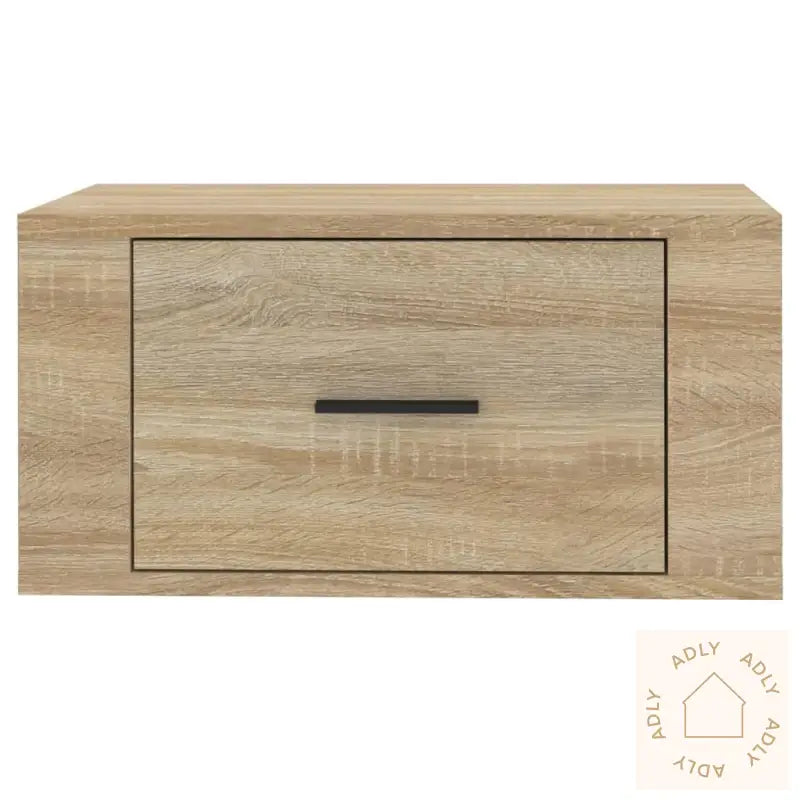 Veggmonterte Nattbord 2 Stk Sonoma Eik 50X36X25 Cm