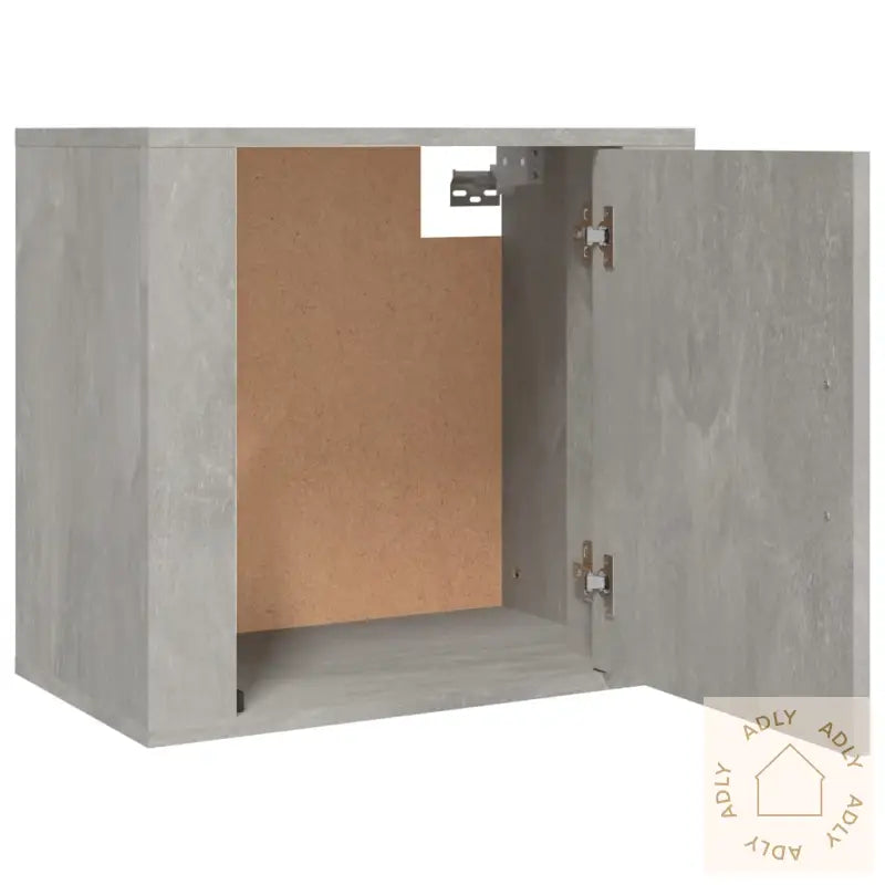 Veggmonterte Nattbord 2 Stk Betonggrå 50X30X47 Cm