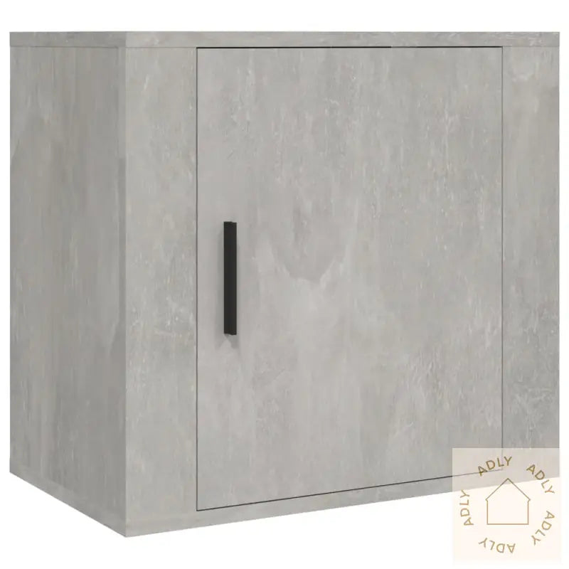 Veggmonterte Nattbord 2 Stk Betonggrå 50X30X47 Cm