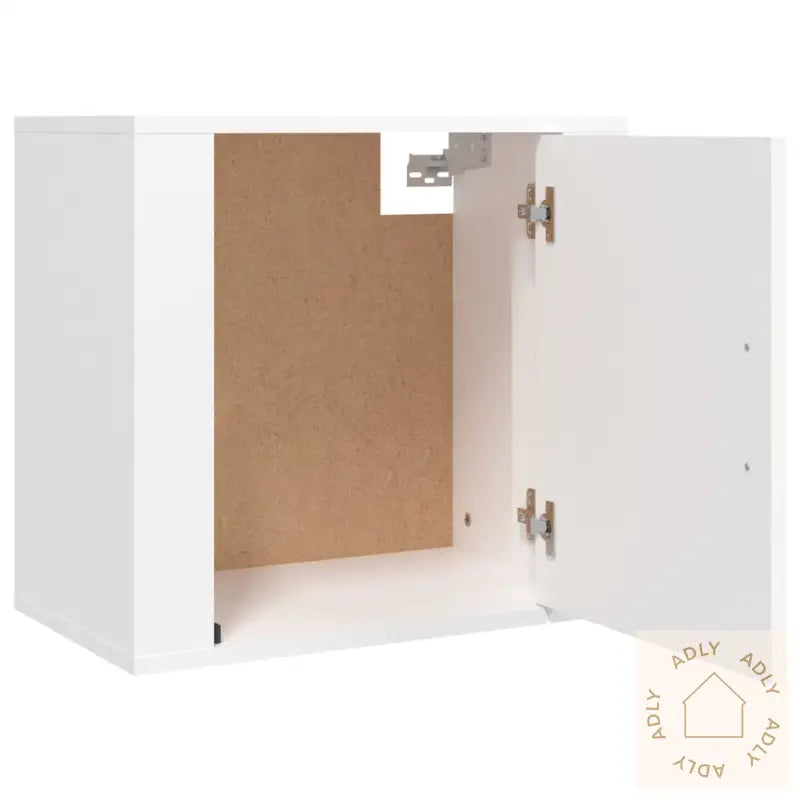 Veggmonterte Nattbord 2 Stk Hvit 50X30X47 Cm