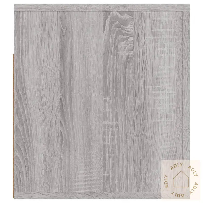 Veggmonterte Nattbord 2 Stk Grå Sonoma 50X36X40 Cm