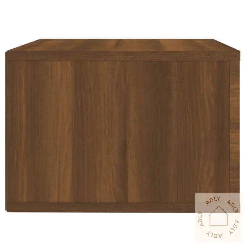 Veggmontert Nattbord Brun Eik 50X36X25 Cm