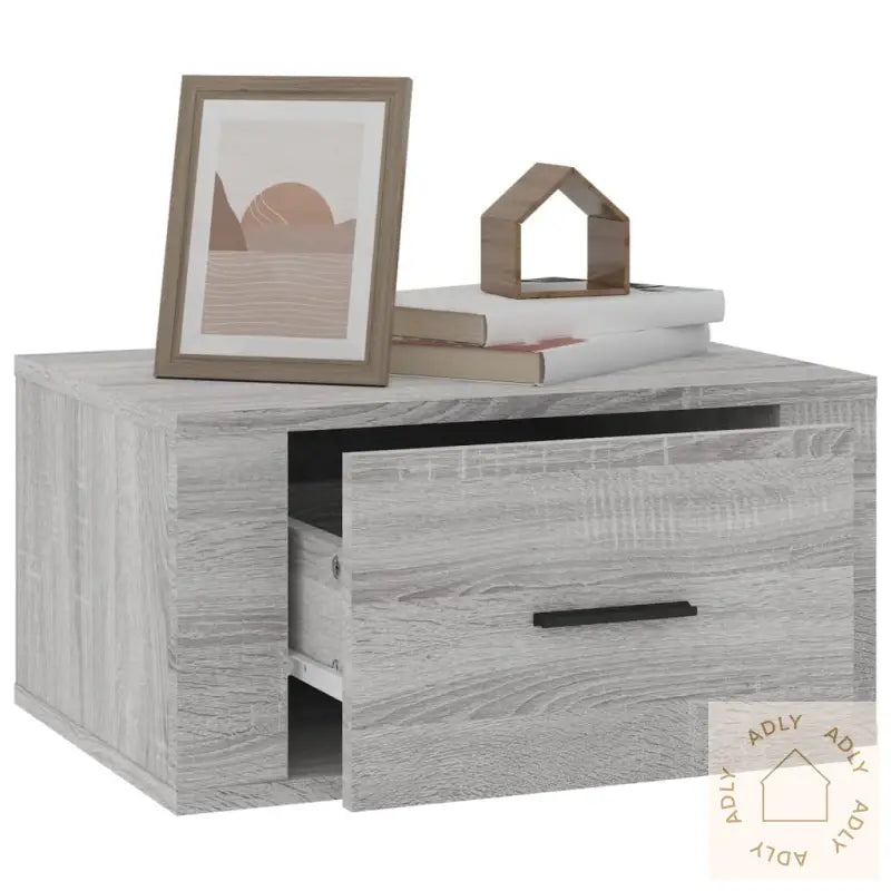 Veggmontert Nattbord Sonoma Oak 50X36X25 Cm