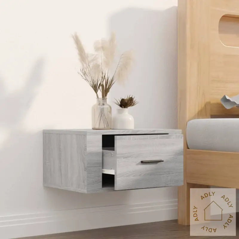 Veggmontert Nattbord Sonoma Oak 50X36X25 Cm