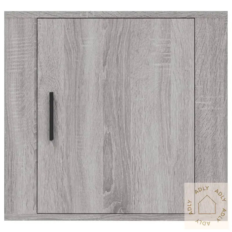 Veggmontert Nattbord Grå Sonoma 50X30X47 Cm