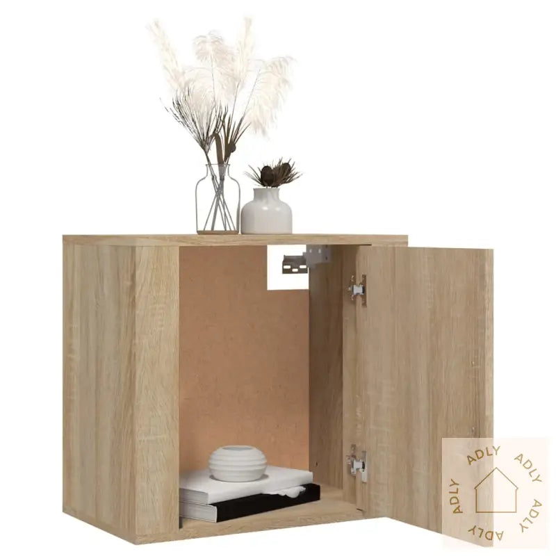 Veggmontert Nattbord Sonoma Eik 50X30X47 Cm