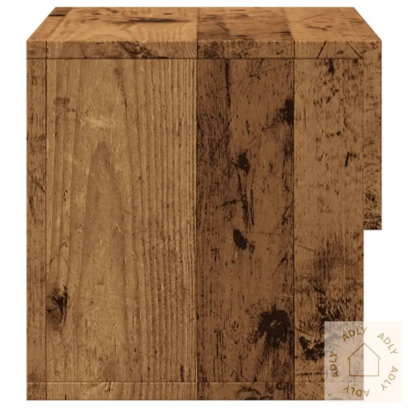 Vegghengt Nattbord Gammelt Tre