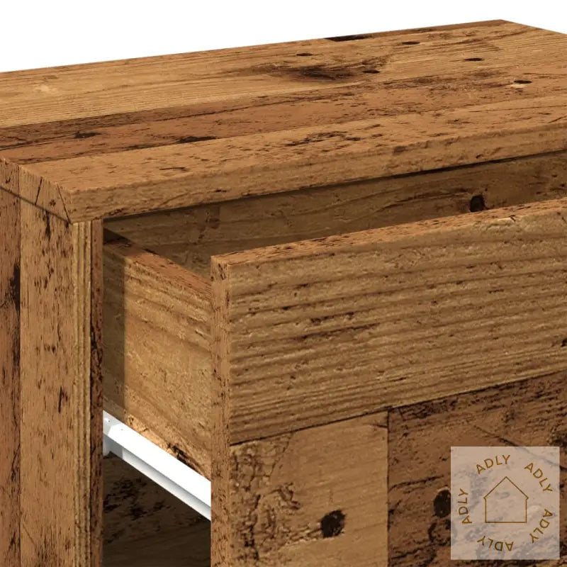 Vegghengt Nattbord Gammelt Tre