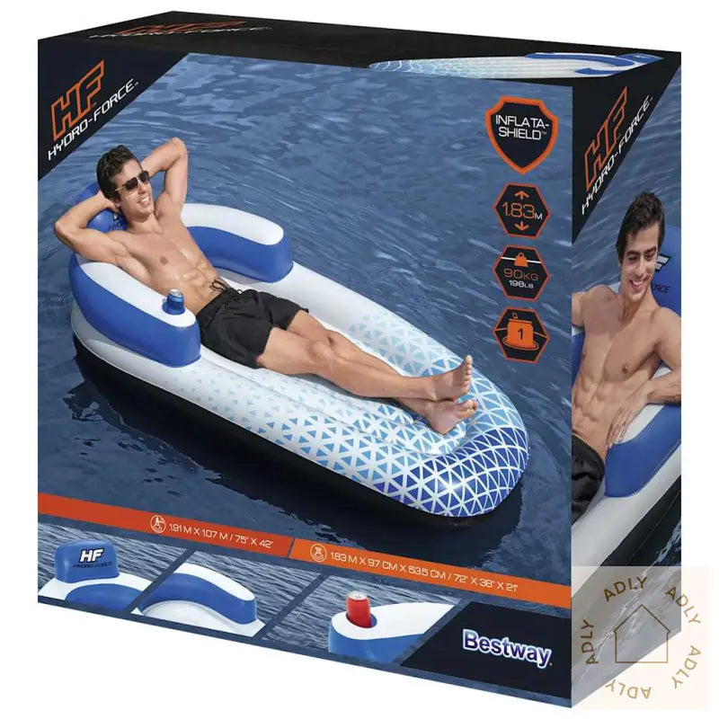 Bestway Hydro Force Flytende Solseng 183X97 Cm Blå
