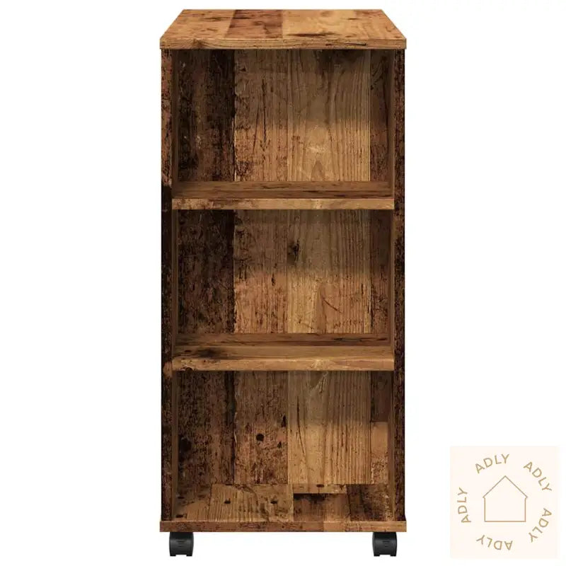Rulleskap Gammelt Tre 60X35X75 Cm Konstruert Tre