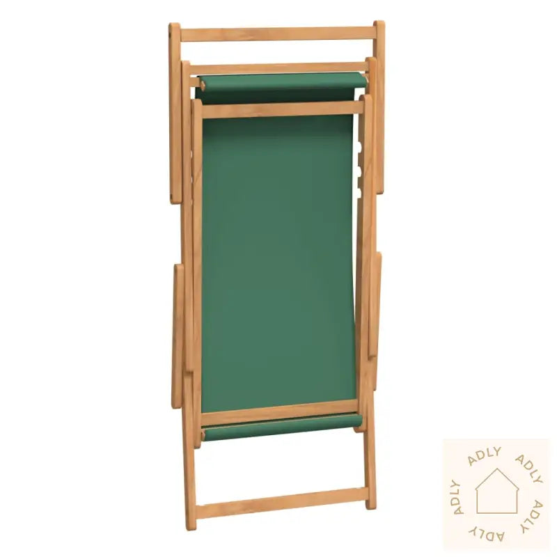 Sammenleggbar Strandstol Heltre Teak Grønn